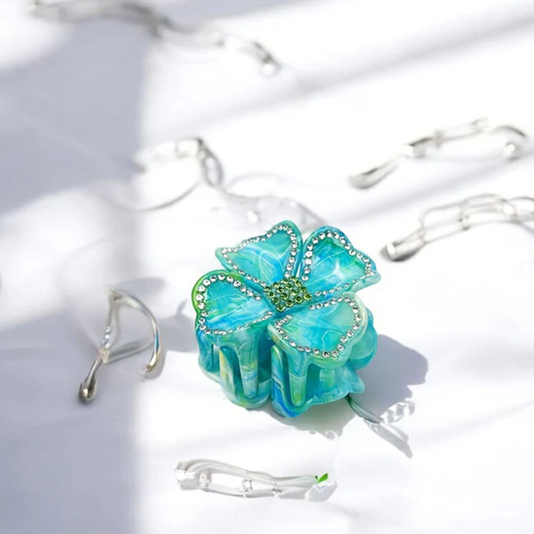 Sparkling Flower Hair Claw