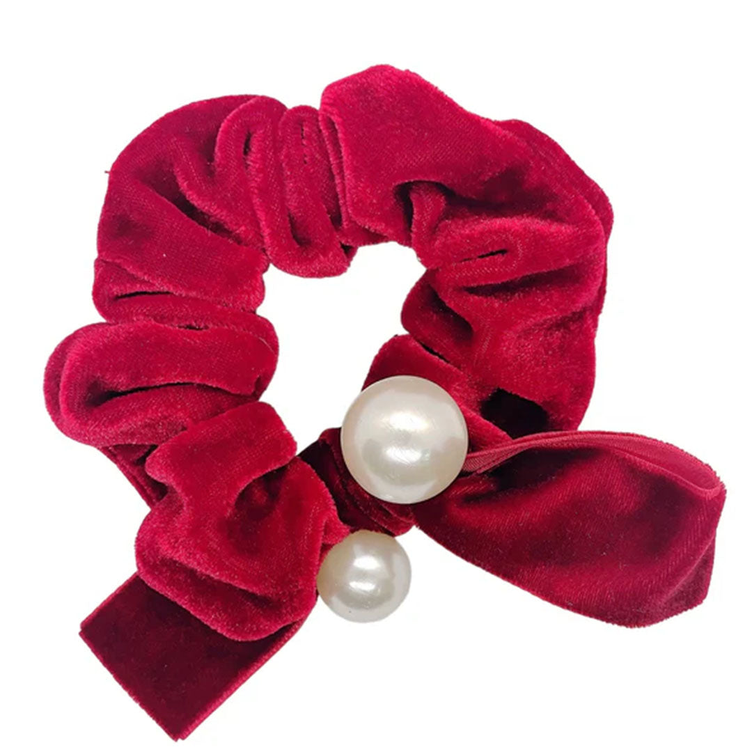Red velvet scrunchie