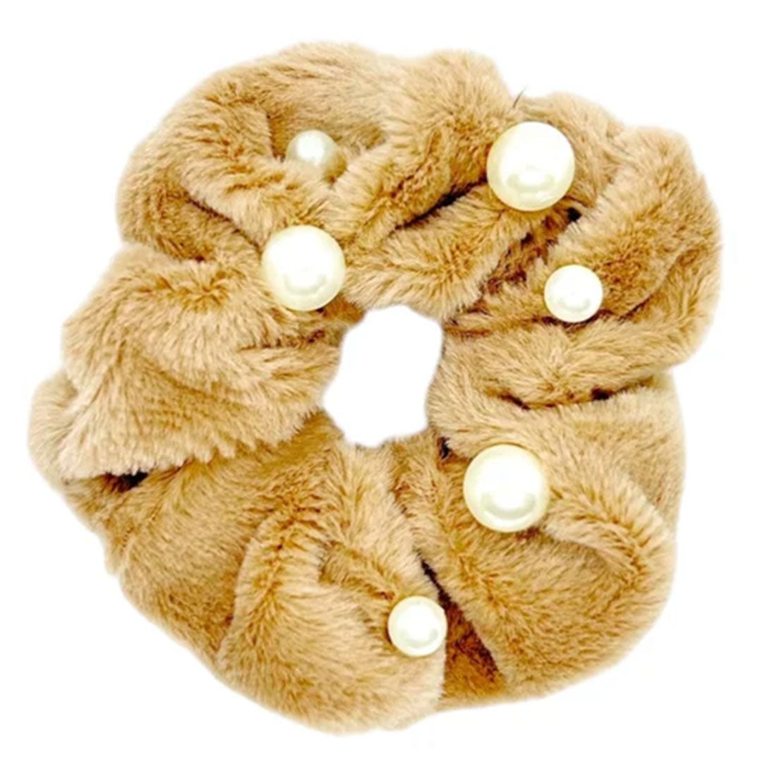 soft fur scrunchie