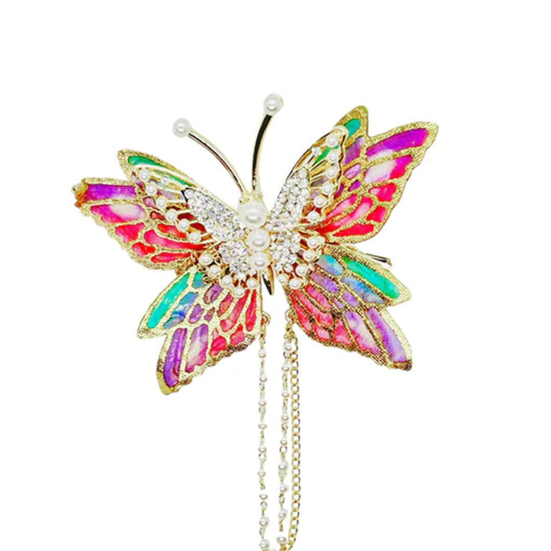 Enchanted Butterfly Pearl Pin