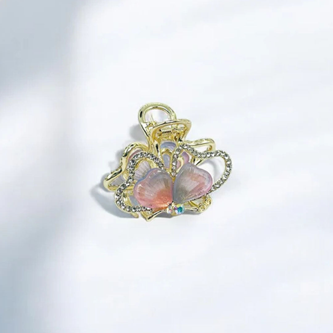 Golden Butterfly Hair Claw