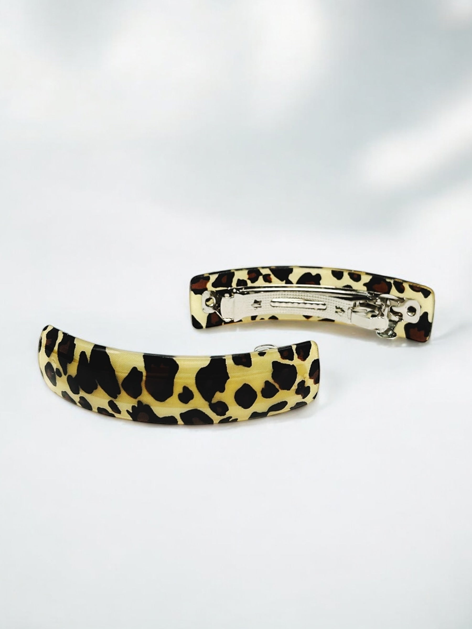 Classic Leopard Print French Barrette