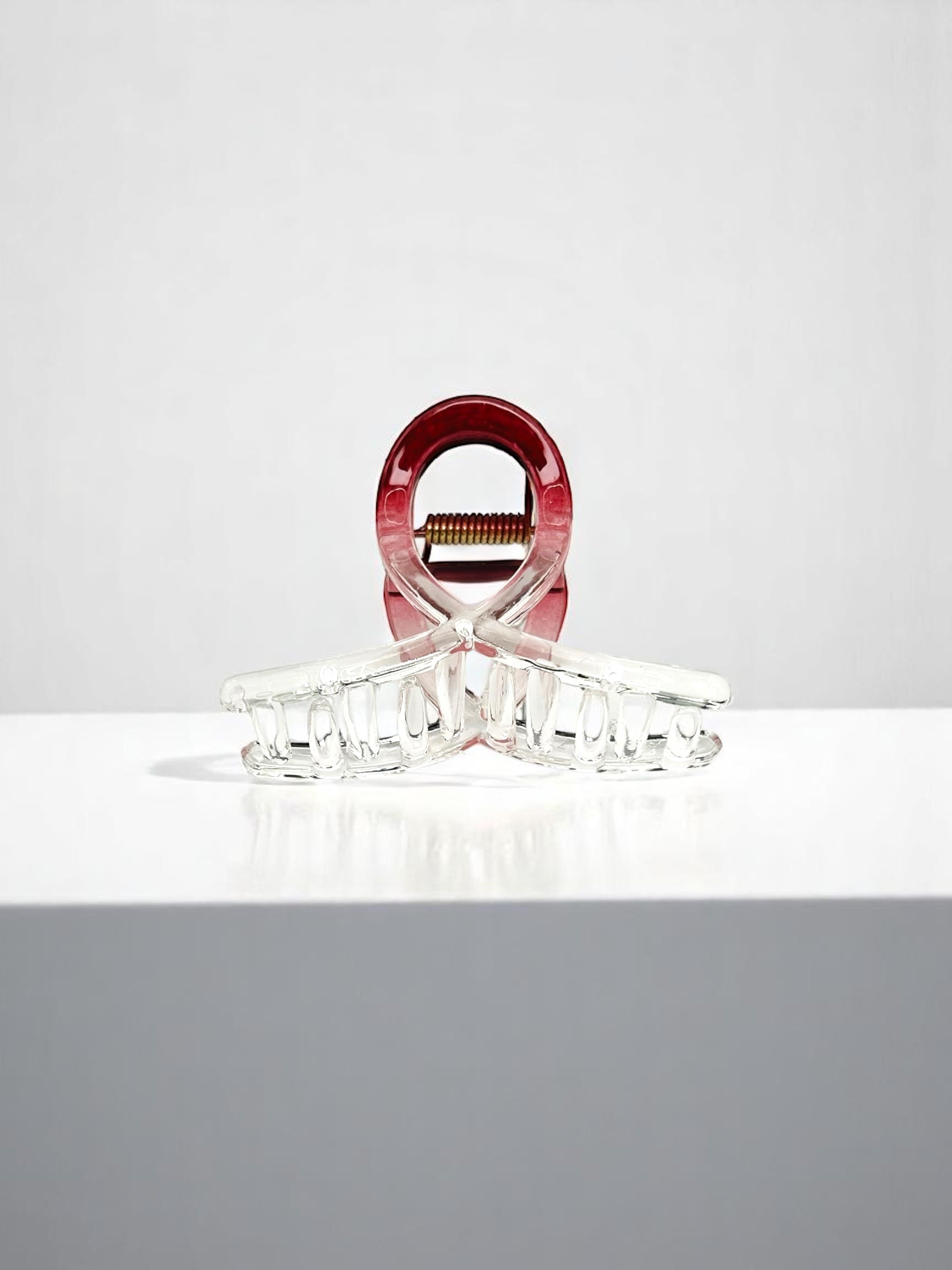 Cranberry Red Claw Clip