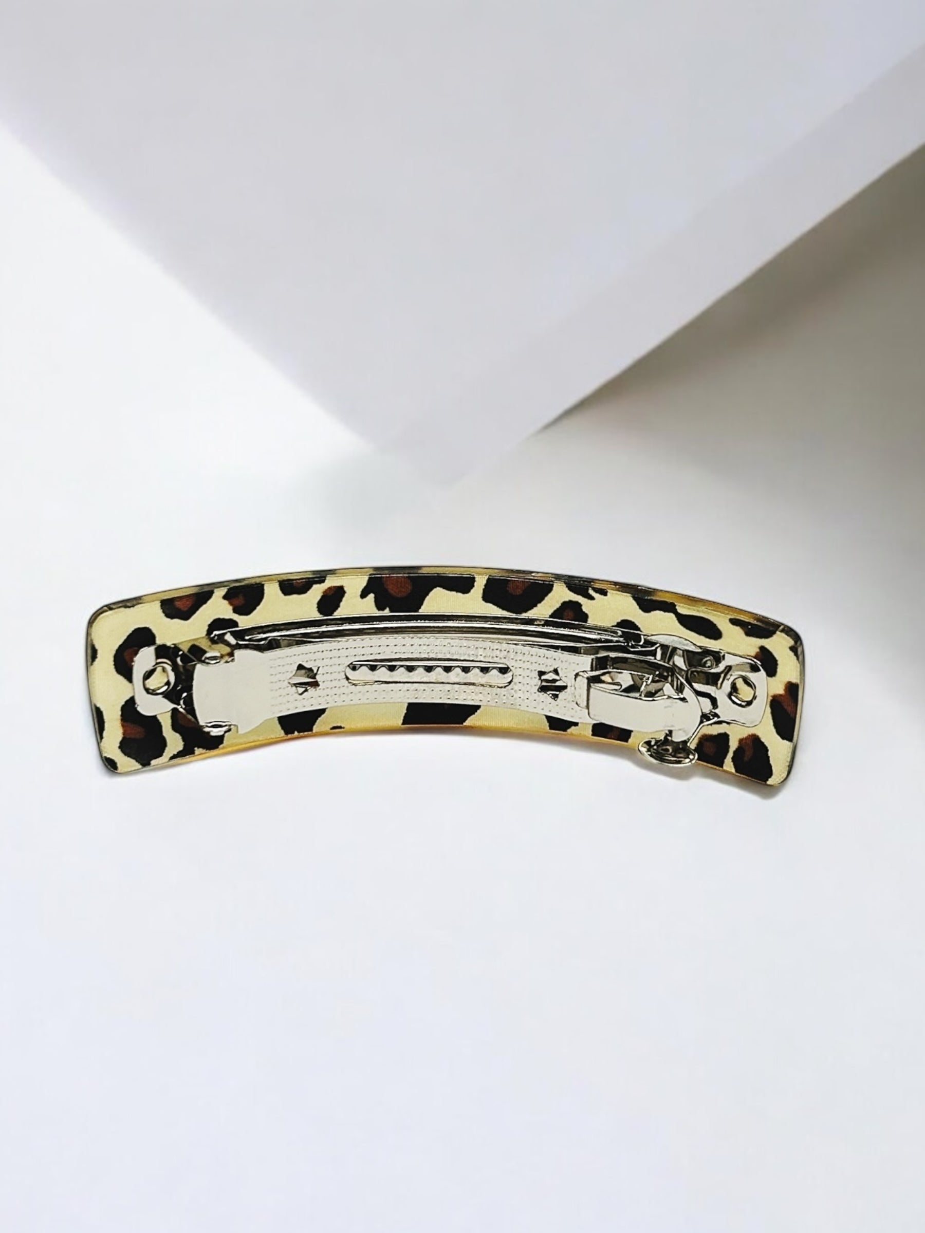 Classic Leopard Print French Barrette