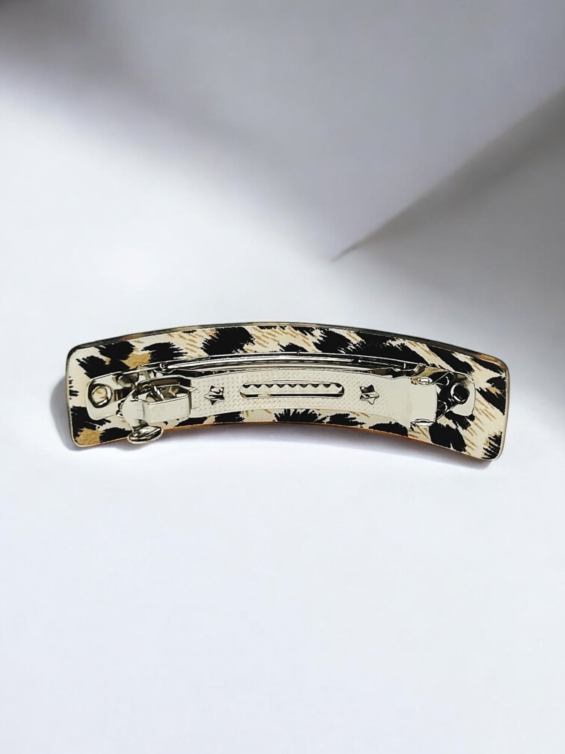 leopard print French barrette