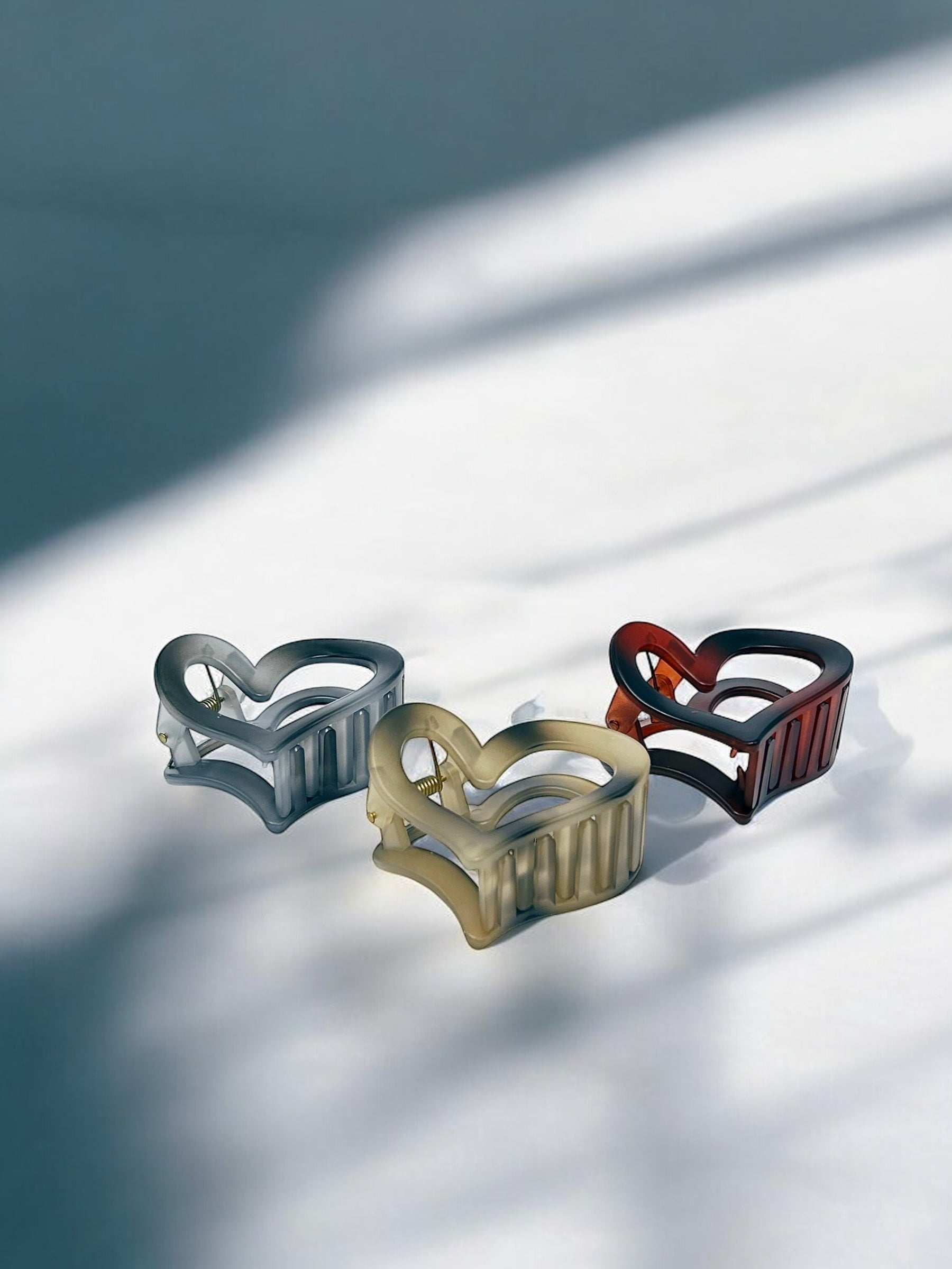 Heart Charm Hair Claw