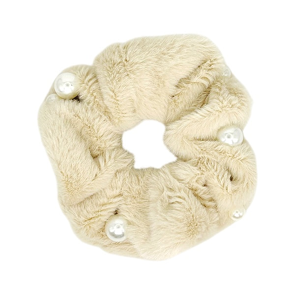 soft fur scrunchie