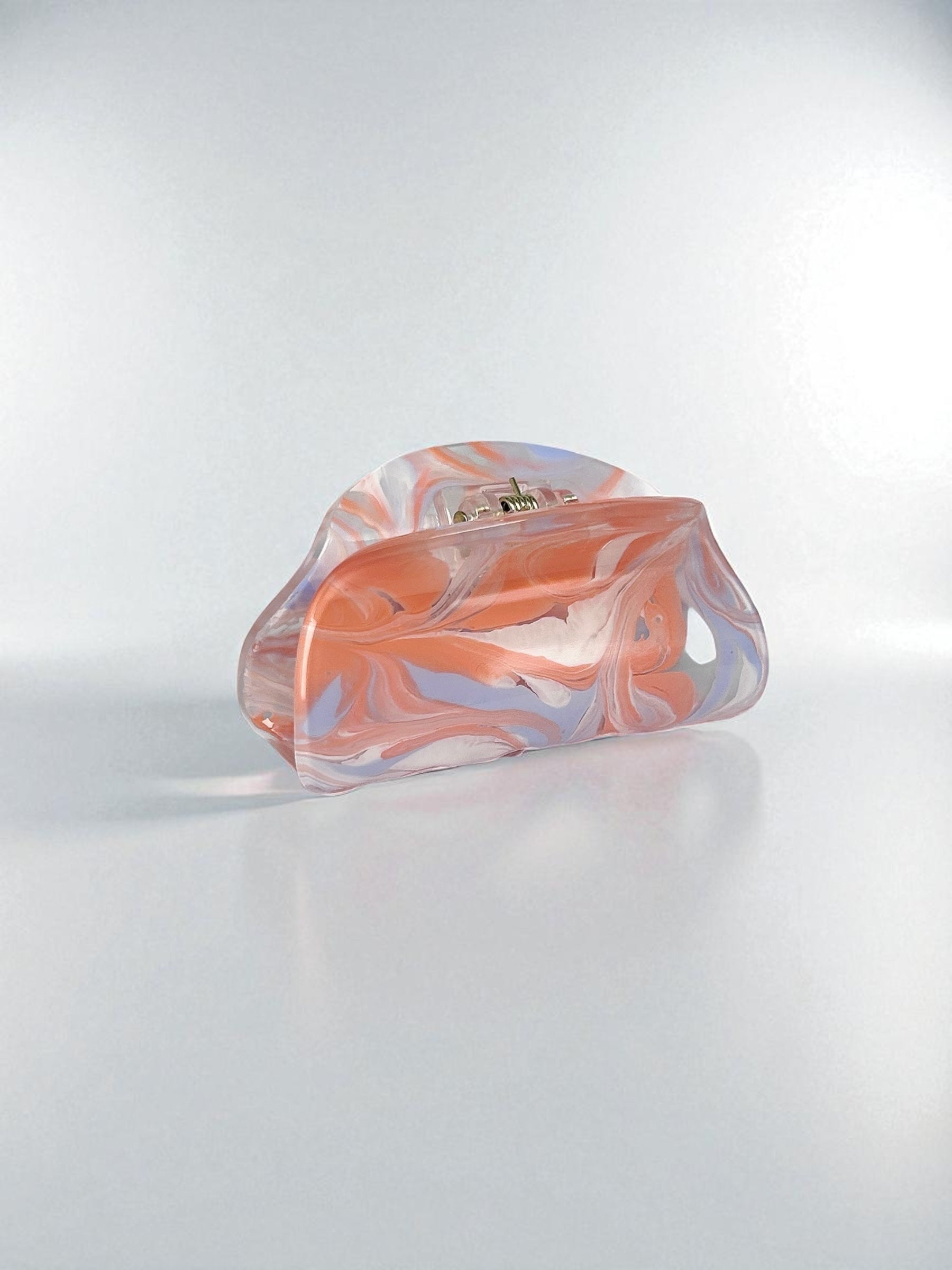 Tangerine Swirl Hair Claw