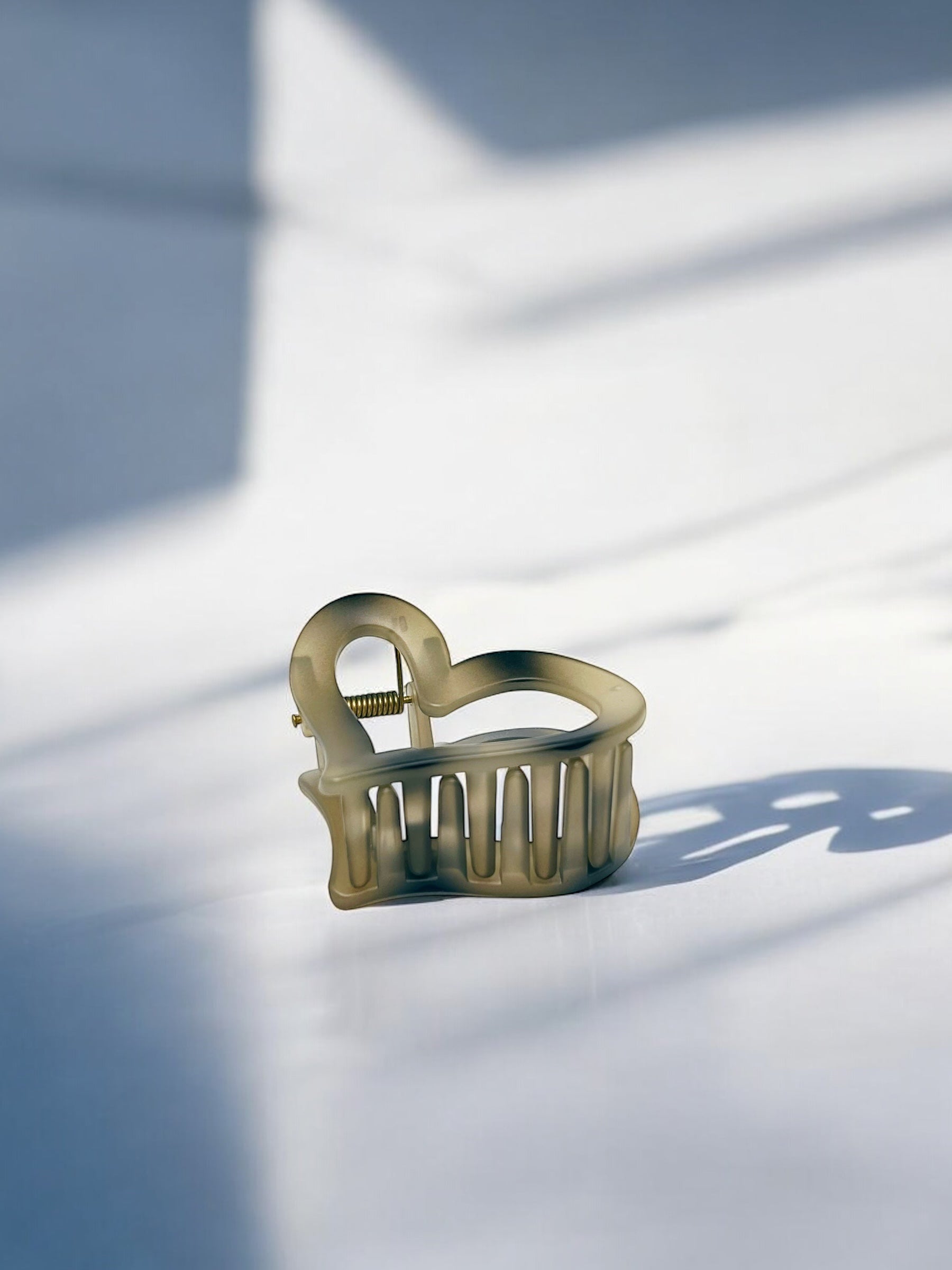 Heart Charm Hair Claw
