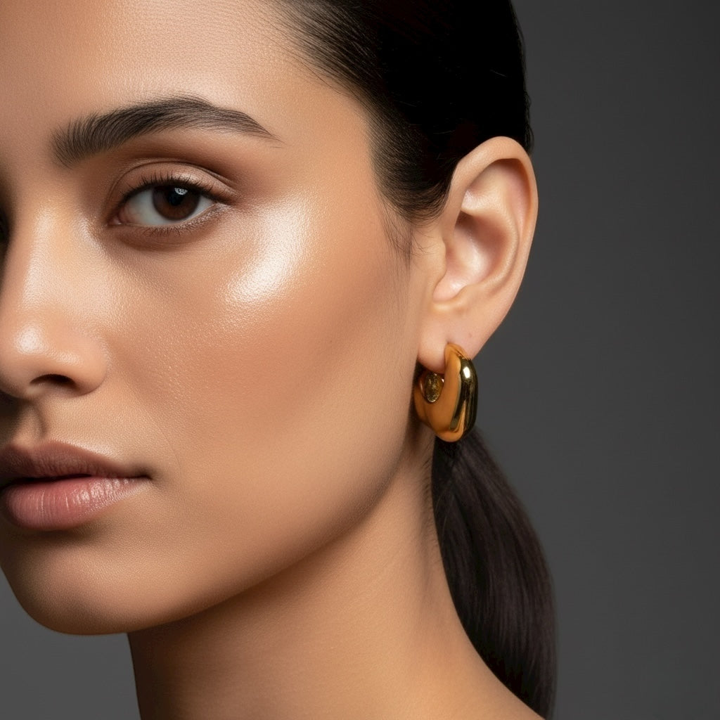 Melt Mini Sculptural Hoops