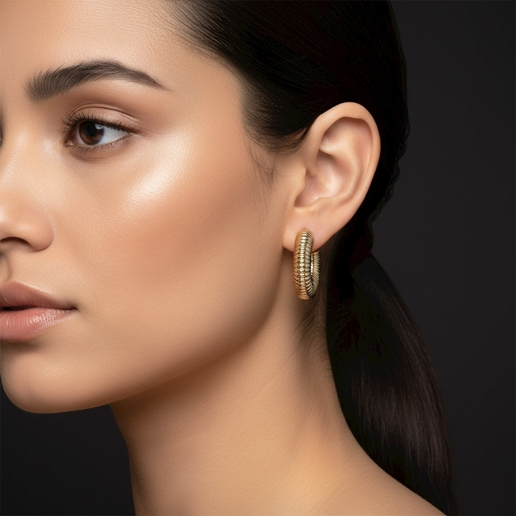 Classic Ribbed Hoops