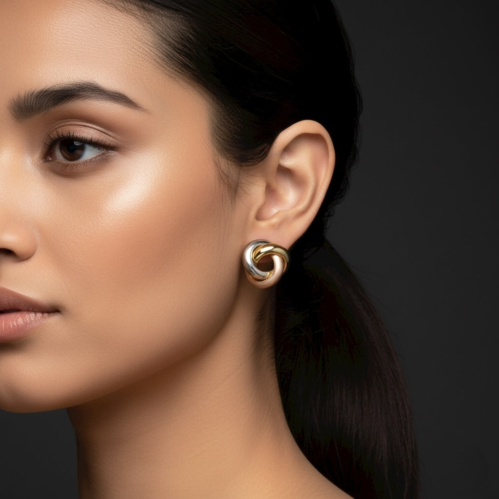 Triluxe Knot Studs