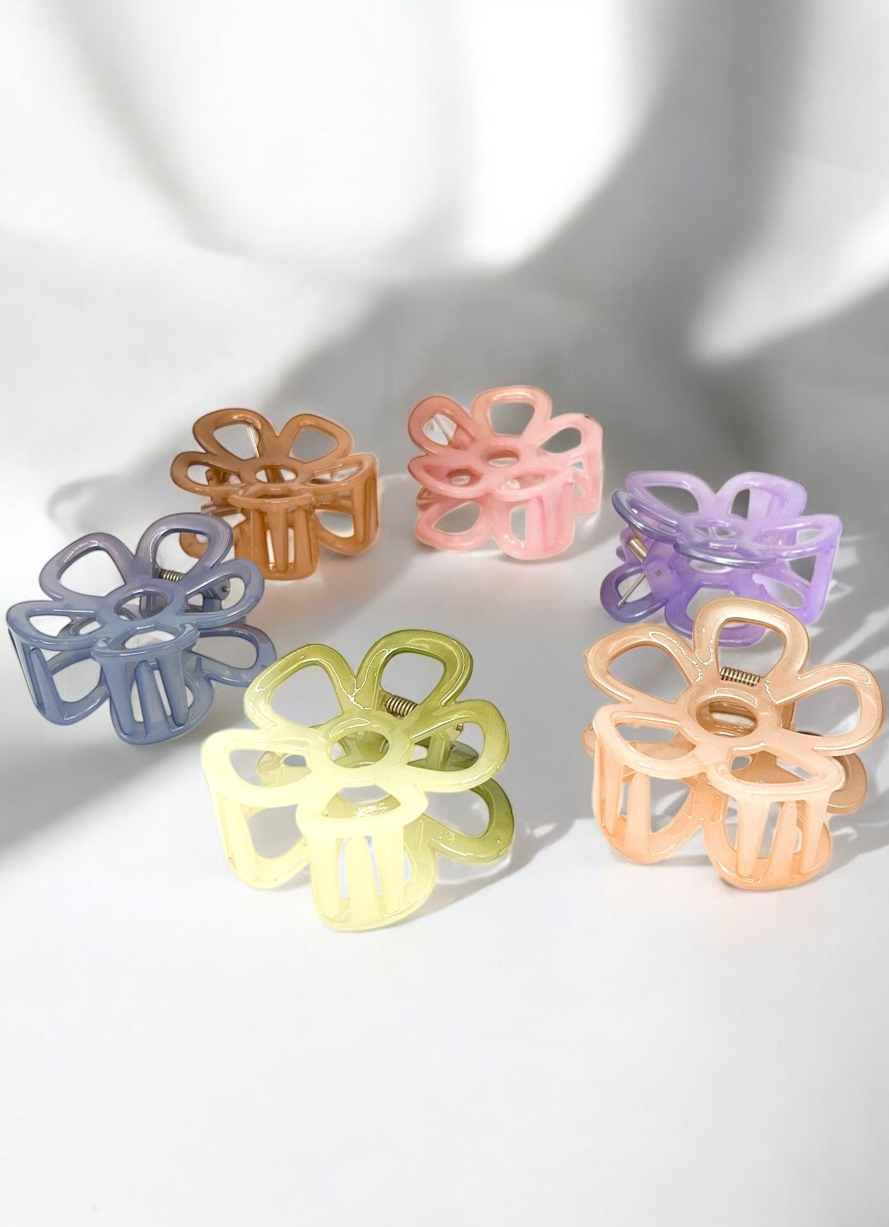 Floral Matte Hair Claw