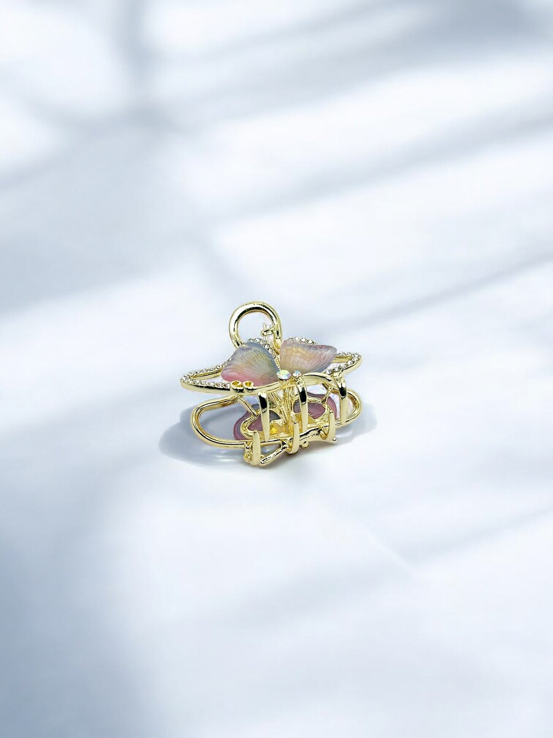 Golden Butterfly Hair Claw