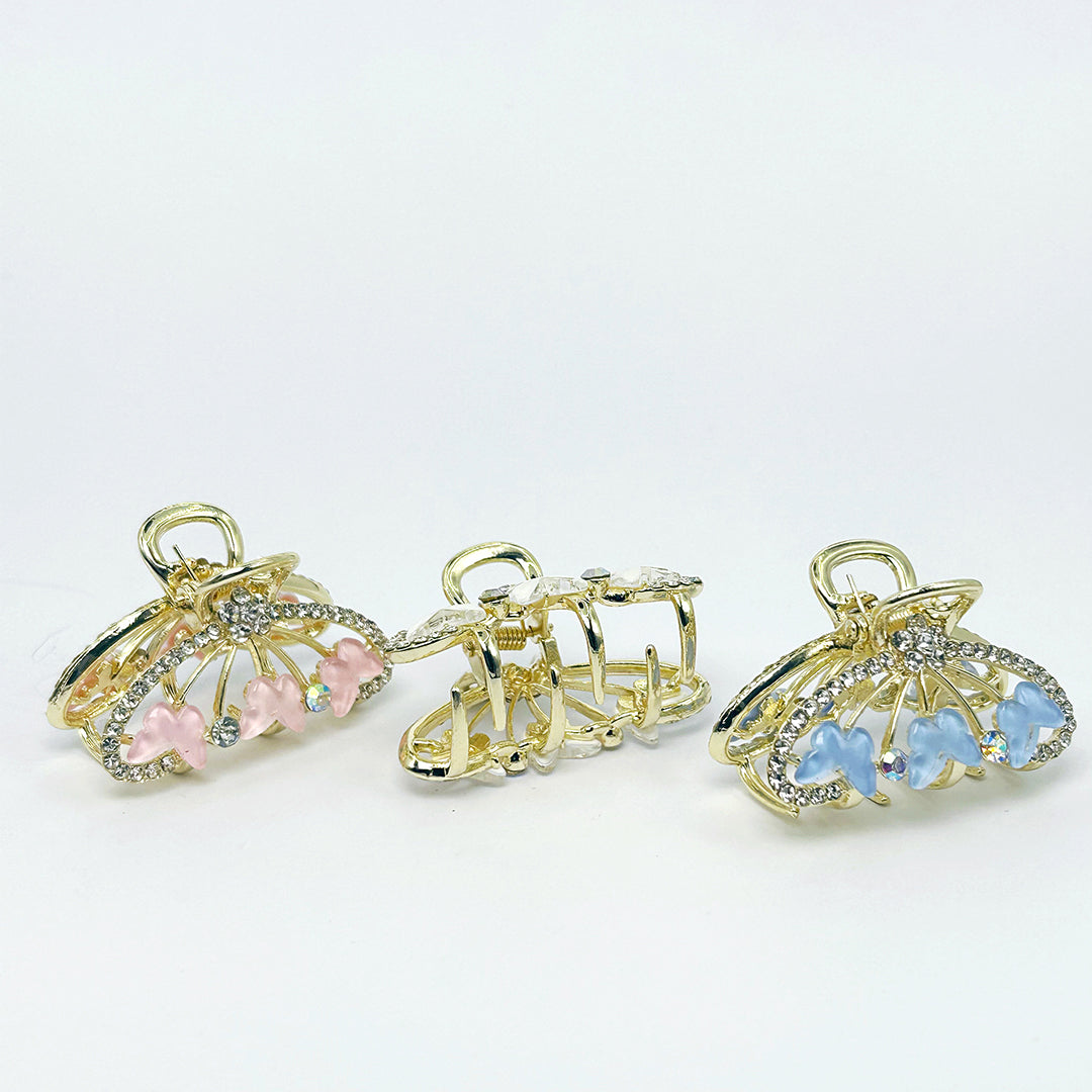 Crystal Butterfly Hair Claw