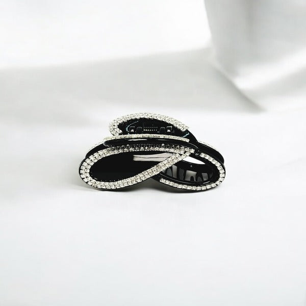 Infinity Rhinestone Hair Claw