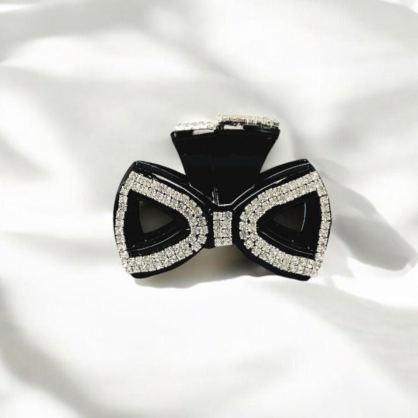 Rhinestone Bow Hair Claw
