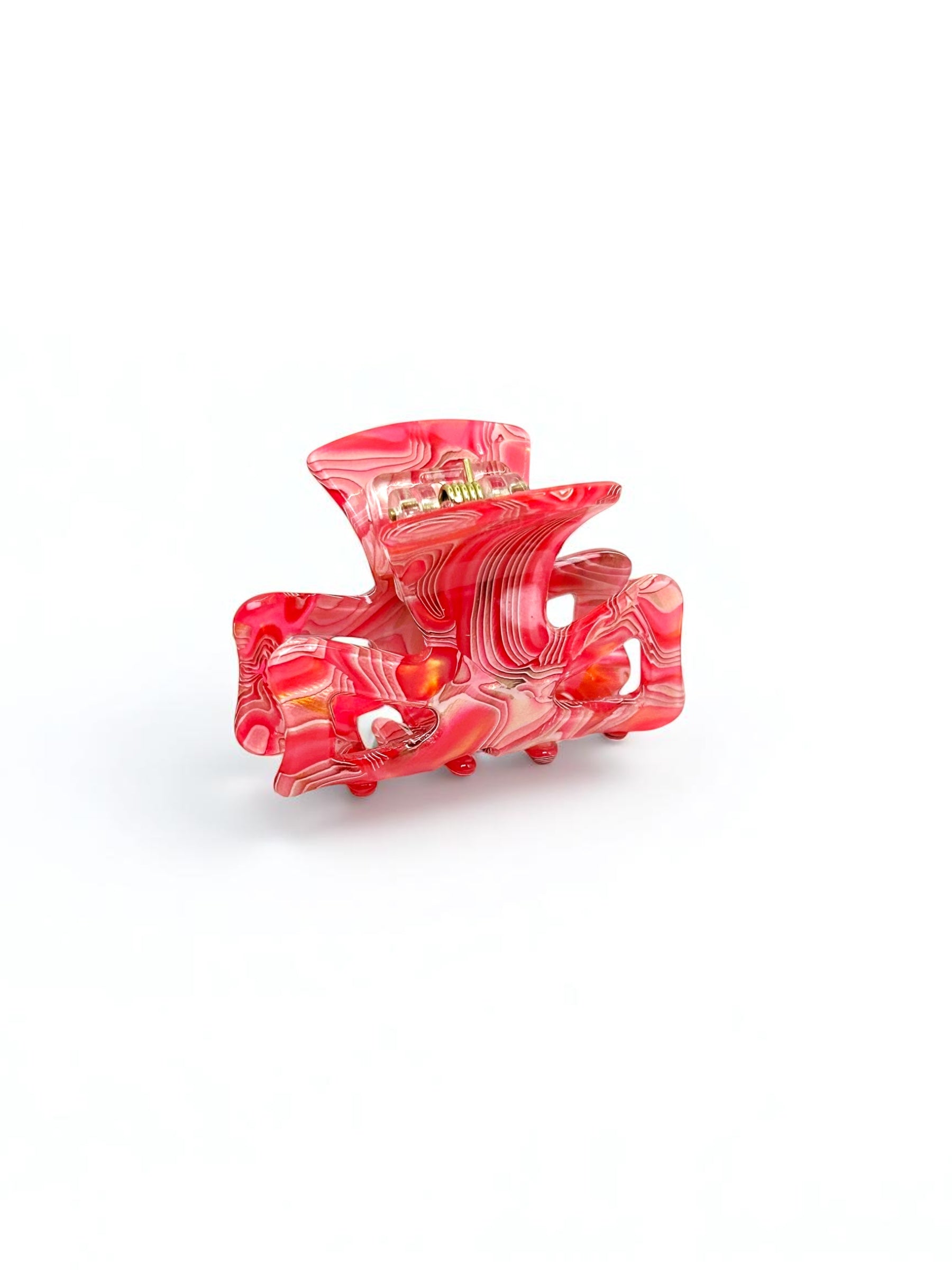Rose Agate Claw Clip