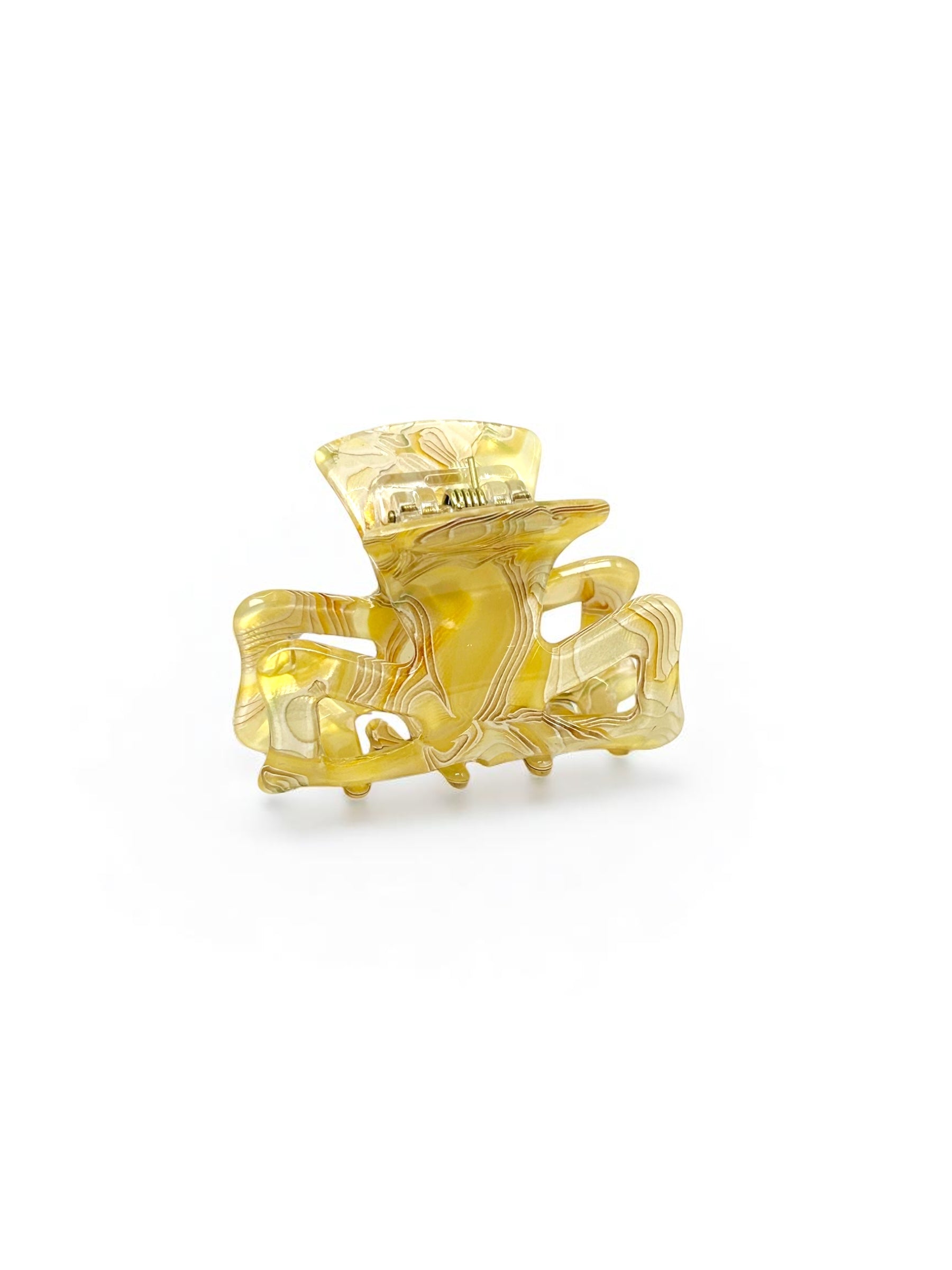 Golden Strata Claw Clip